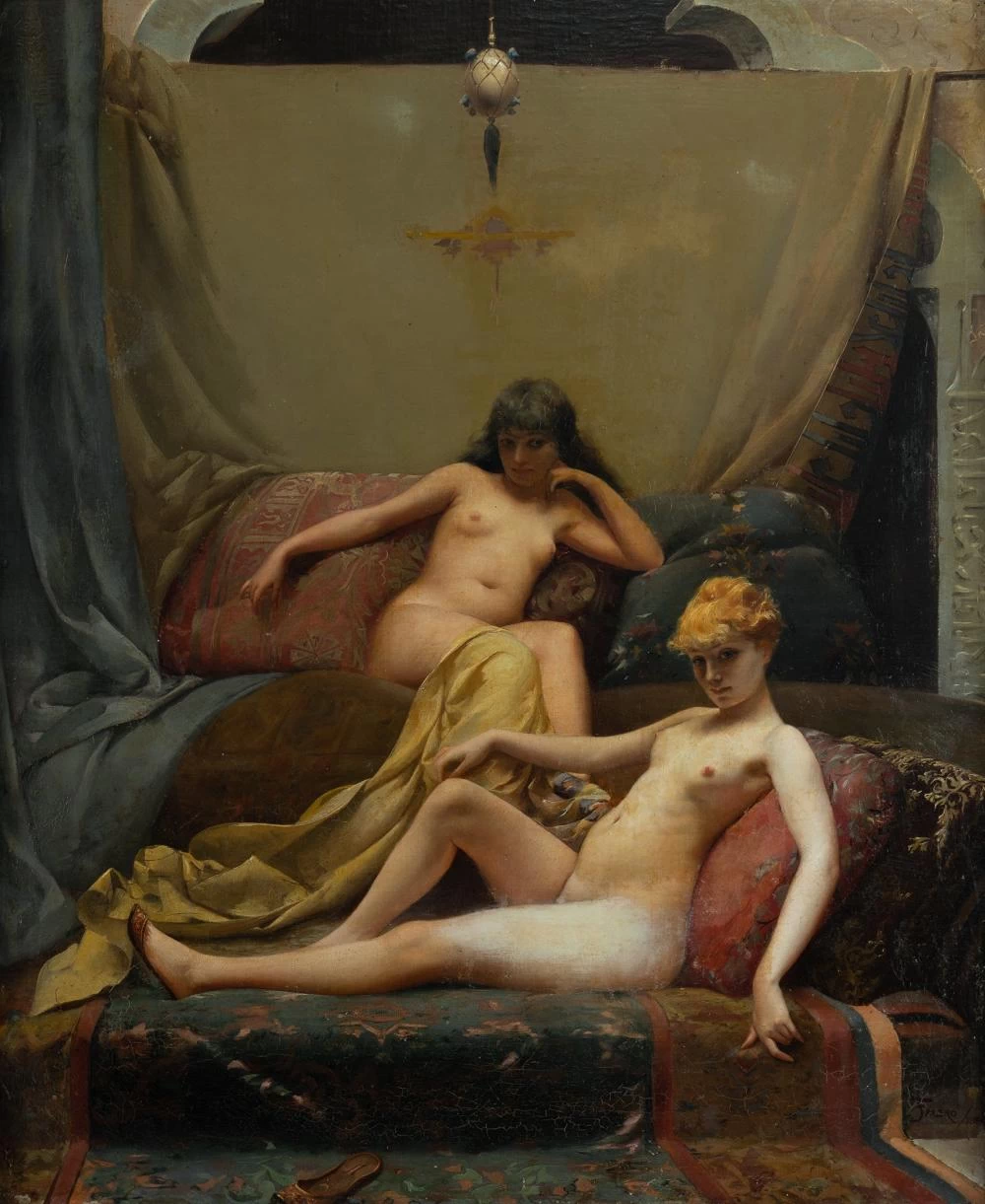 Nudi in un interno, 1880